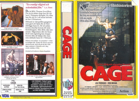 185 Cage (VHS)